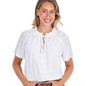 Pure Western Women's Piper Short Sleeve Blouse - White