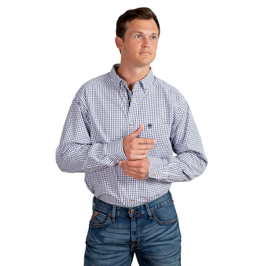 Ariat Pro Series Cliff Classic Fit Shirt - Navy