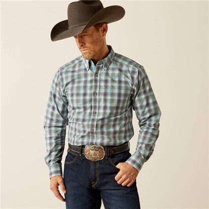 Ariat Pro Series Piers Fitted Shirt - Teal
