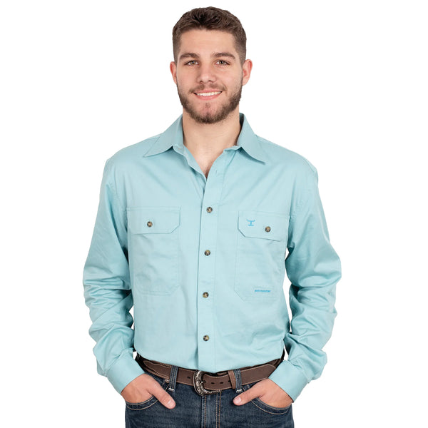 Just Country EVAN Full Button Work Shirts REEF