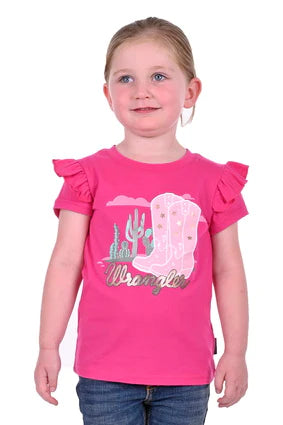 Wrangler girls Scout S/S Tee - Pink