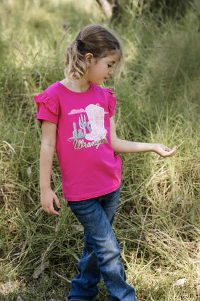 Wrangler girls Scout S/S Tee - Pink