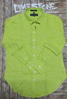 Pilbara Ladies Linen L/S Shirt - Citrus