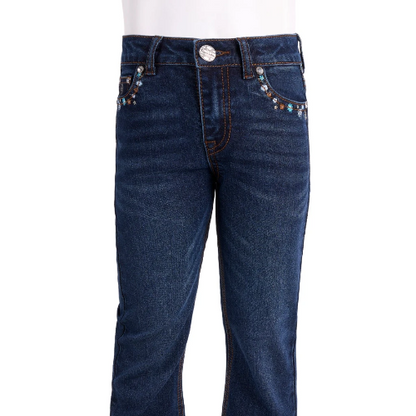 Pure Western Girls Blossom Boot Cut Jeans - Evening Sky