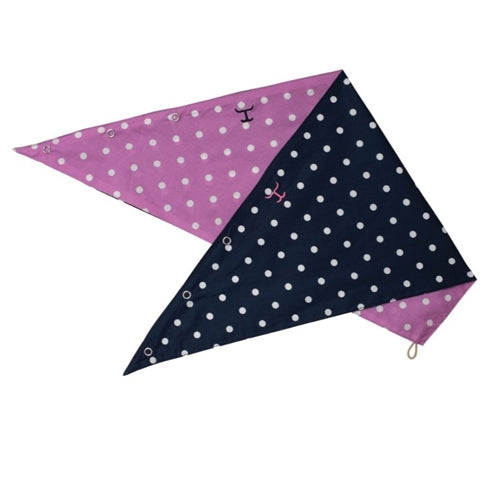 J/Country Women's Carlee Scarf Radiant Orchid Dots/Navy Dots