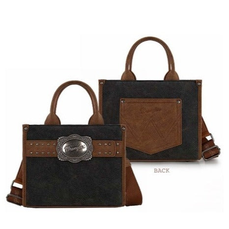 Wrangler Feature Buckle Crossbody Bag - Black