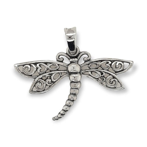 MCJ Sterling Silver Dragon Fly Pendant