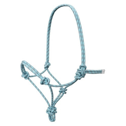 Fort Worth Hard Core Rope Halter - Teal/Grey