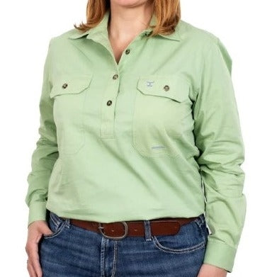 JUST COUNTRY Jahna Ladies Work Shirt Sage