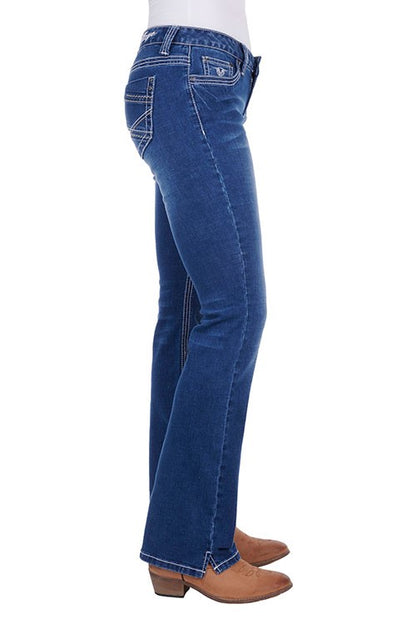 Bullzye lady's Dahlia Boot Cut Jeans 34 leg
