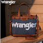 Wrangler Canvas Mini Top Handle Tote//Crossbody - Navy