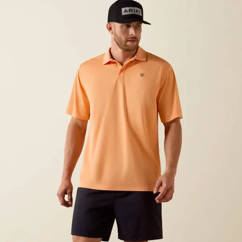 Ariat Men's Tek Polo - Cantaloupe