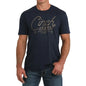 Cinch Men's Navy Short Sleeve T-Shirt