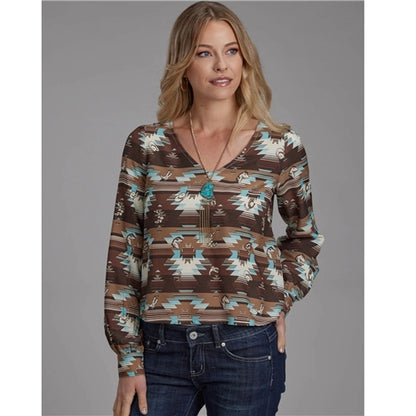 Roper Women's - Five Star Collection Blouse Print Shirt
