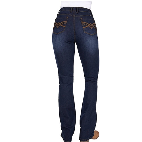 Women's Nova High Rise Boot Cut Jeans 34L - Dark Ink