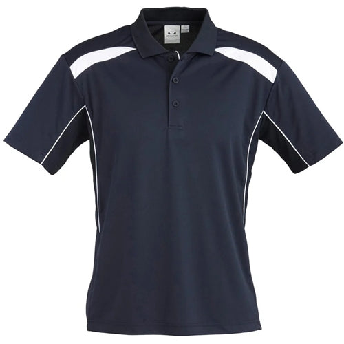 Kid's United S/S Polo Navy/White