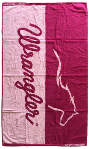 Wrangler Running horse Beach Towel Pink/Pink