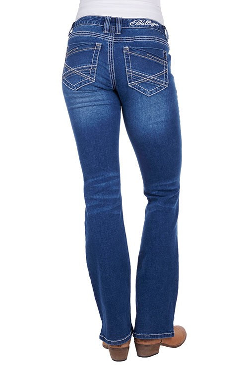Bullzye lady's Dahlia Boot Cut Jeans 34 leg