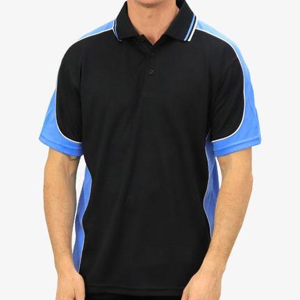 Be Seen Polo Black/Ocean/White