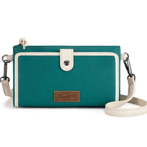 Wrangler Crossbody Wallet Cardholder - Turquoise