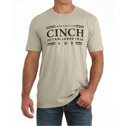Cinch Men's Khaki Graphic Tee