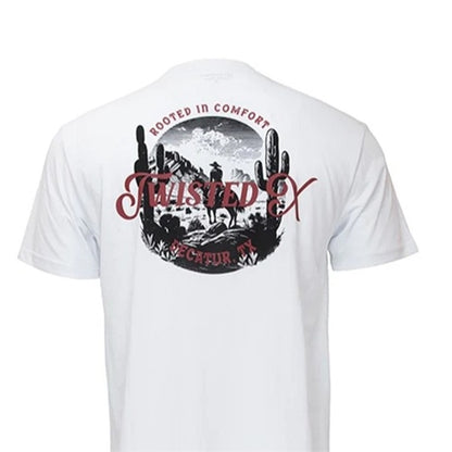 Twisted X Men's White Horse Short Sleeve Tee