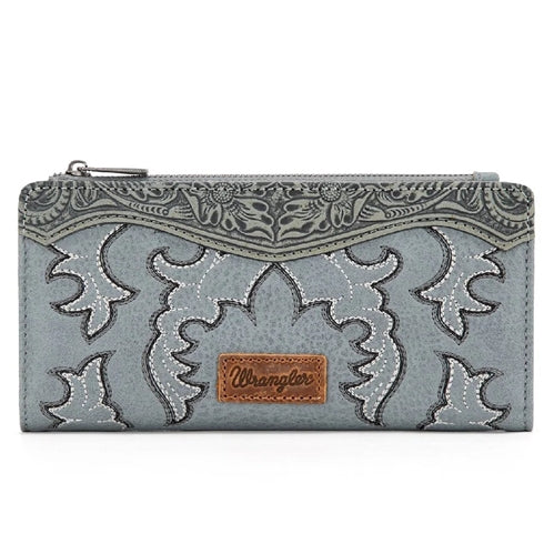Wrangler Embroidered Wallet -Blue