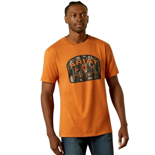 Ariat men's Underlands Camo Badge Tee - Adobe