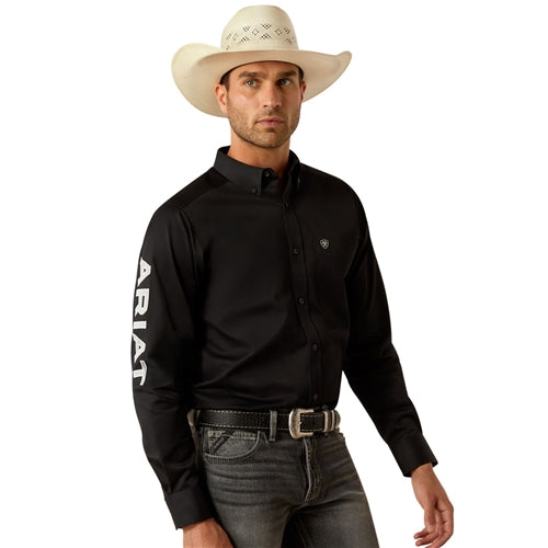 Ariat Men's Team Logo Twill Shirt - Black/Grey