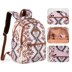 Wrangler Aztec Print Backpack -Light Brown