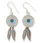 MCJ Sterling Silver Dream Catcher Blue