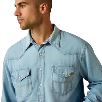 Ariat Men's Classic Cowboy Denim Long Sleeve Shirt Brody
