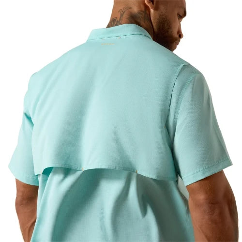 Ariat Men's Rebar Made Tough Venttek Durastretch Short Sleeve Work Shirt Aquarelle