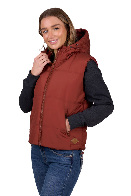 Pure Western Women's Holly Vest - Rust