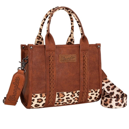 Wrangler Leopard Print Crossbody Bag - Tan
