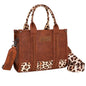 Wrangler Leopard Print Crossbody Bag - Tan