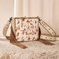 Trinity Ranch Cowhide Fringe Crossbody Bag - Tan