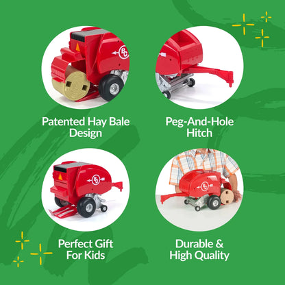 Big Country Toys Round Baler - Red