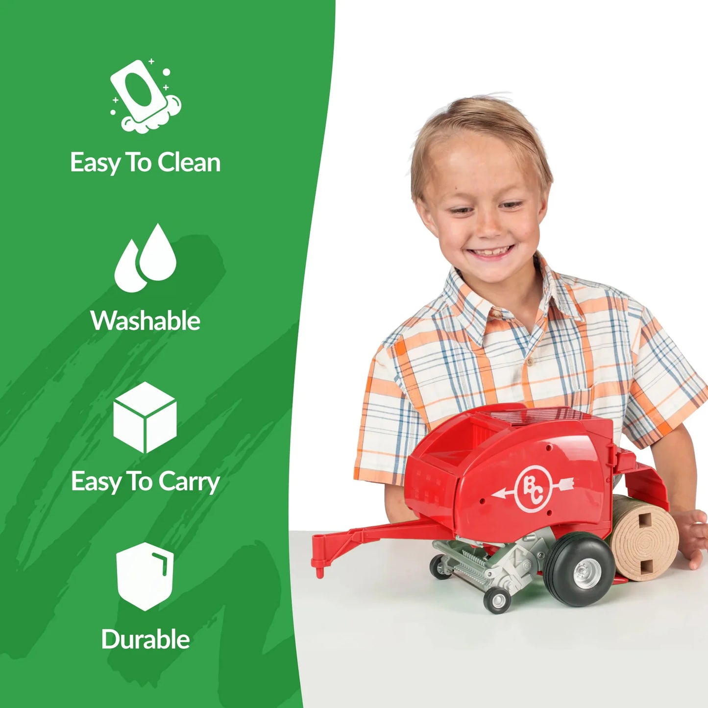 Big Country Toys Round Baler - Red