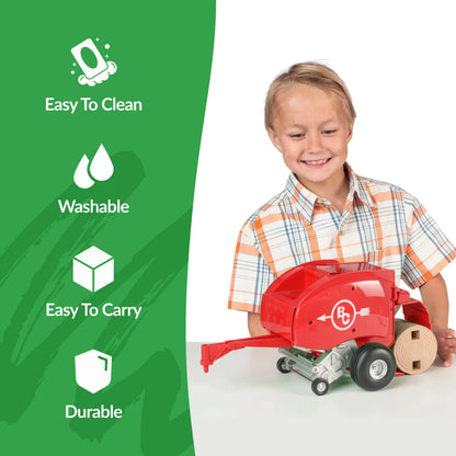 Big Country Toys Round Baler - Red