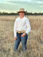 Black Colt Clothing Clementine Long Sleeve Shirt - White