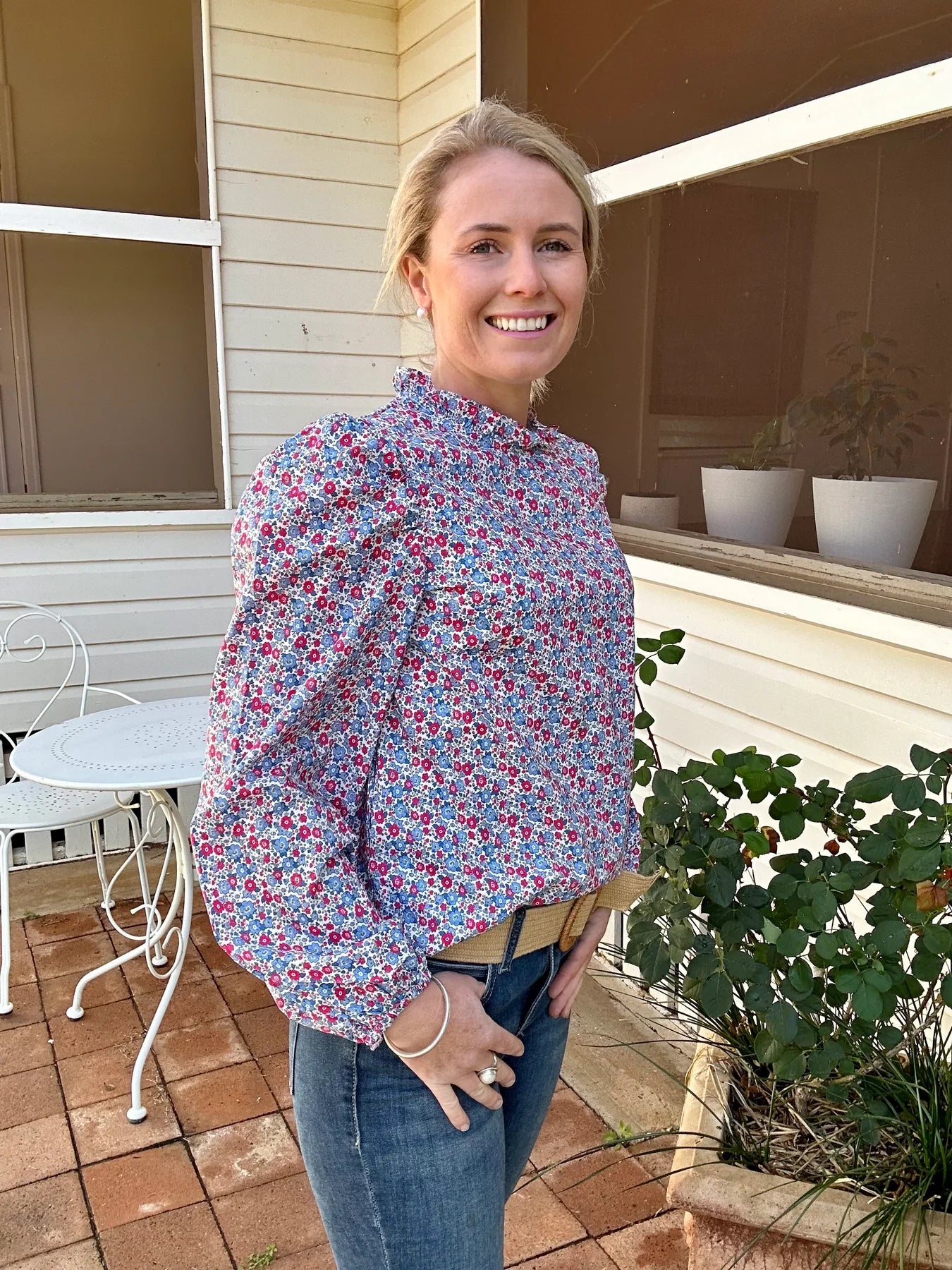 Black Colt Brooke Blue Floral Print