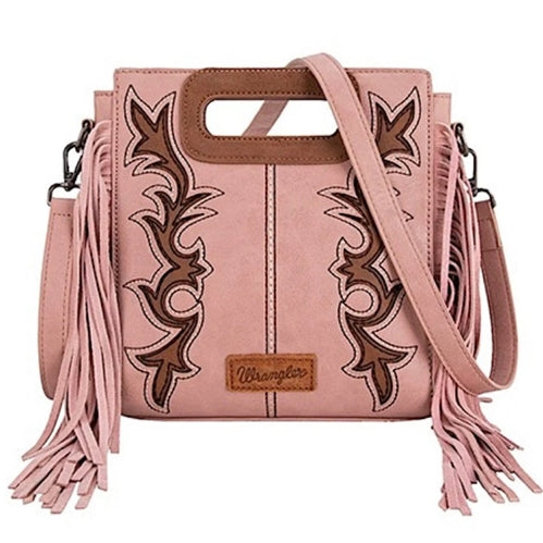 Wrangler Dallas Fringe Bag - Pink