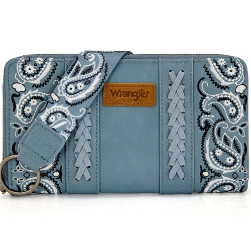 Wrangler Paisley Wallet - Blue