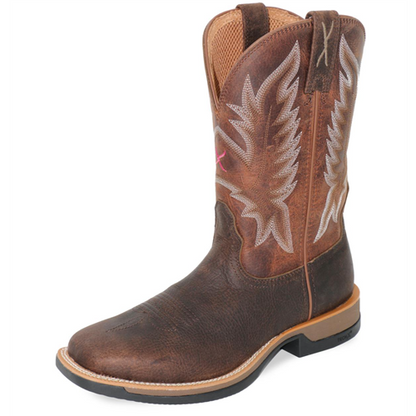 Twisted X Men's 11 PINK TECH X 1 BOOT - Tobacco Brown/ Adobe