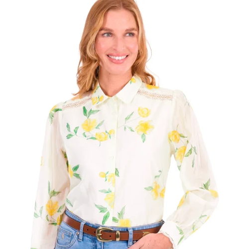 Thoms Cook Women's Belle Long Sleeve Shirt - Pastel Yellow