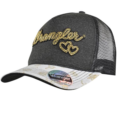 Wrangler Heart High Profile Ponytail Cap