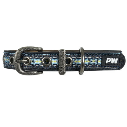 Pure Western Cosmo Dog Collar - Blue