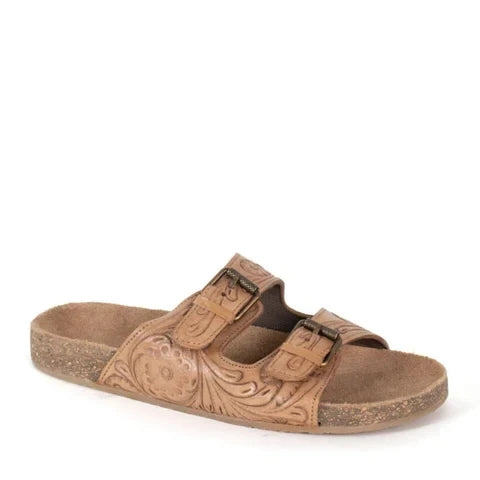 Roper Women's Desiree Tooled Tan Leather