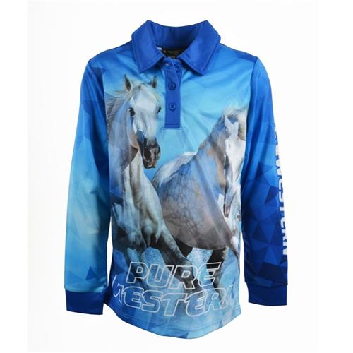 P/W Ladies Rhinestone F/Shirt